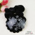 Korean New Hair Accessories Acrylic Black and White Disc Flowers and Plants Printed Hair Rope Hair Ring