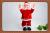 9123 red flannel material electric fangendou UPS music Santa Claus