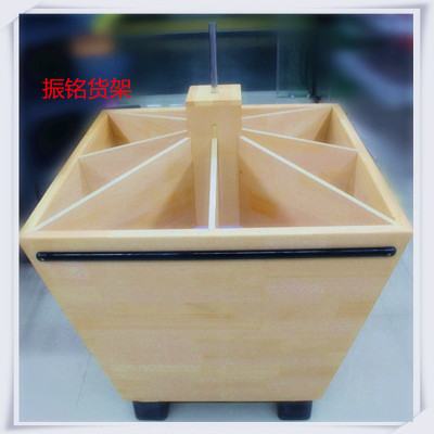 Factory Direct Sales Solid Wood Primary Color Supermarket Rice Bucket Rice Bucket Multi-Grain Cabinet