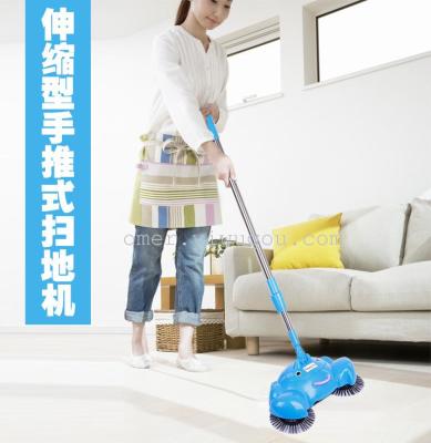 Yiwu Foreign Trade Export Wholesale 360 Degrees Rotating Hand Push Household Sweeper Crab Sweeper