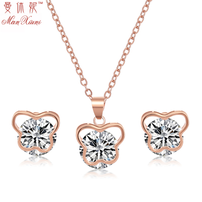 Man Hugh ni 925 silver temperament earring female Korean version of simple sweet fashion diamond