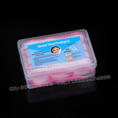 Plastic disposable tooth cleaning tool box floss 50