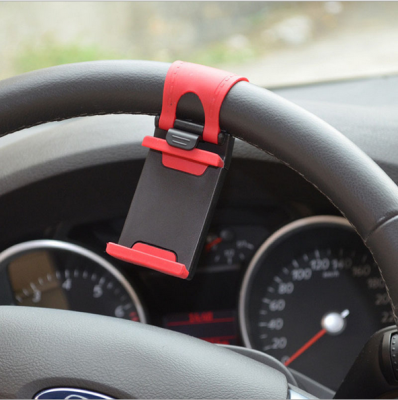 Red and White 2 Colors Optional Car Steering Wheel Phone Holder Car Phone Holder Bracket