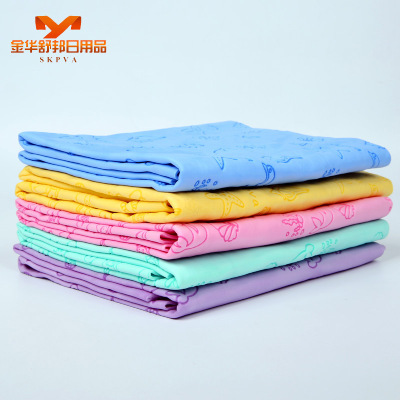 Embossed deerskin towel super absorbent cotton towel pet wiper towel cleaning towel 100 clean cloth deerskin towel