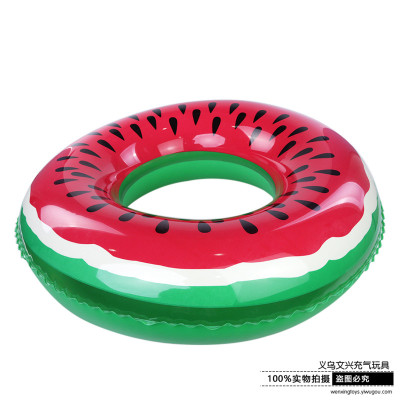 Adult swimming circle children watermelon life circle thickening inflatable swimming circle fruit ring