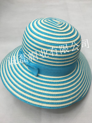 New fashion stripe hat bow tie hat