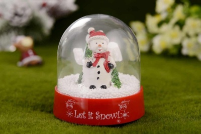 Christmas gift ornaments snow snowflake ball music box