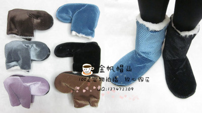 Foreign trade export spot winter warm square ground floor shoes thickened by large size men's floor boots.