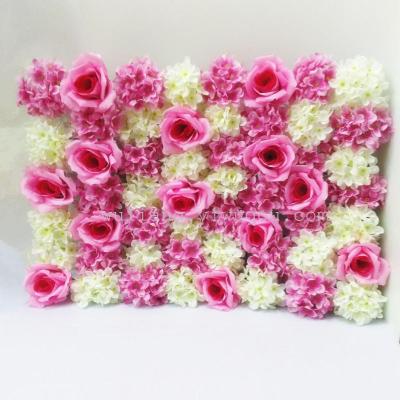 False rose wedding wedding flower wholesale flower wall