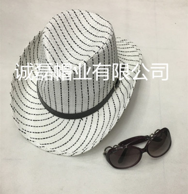 The new fashion jazz hat with a pattern of fashion cowboy hat