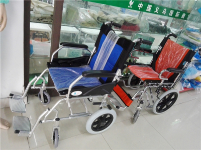 electric wheelchair home for the elderly with a reclining chair can be folded non-slip wheelchair wholesale