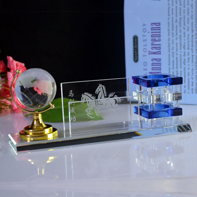 Crystal penholder business gift set creative practical office gift set