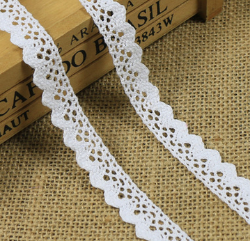 1.8 monochrome lace cotton lace manual DIY material decorative gift packaging box packaging rope