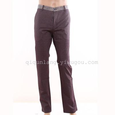 Factory outlet Qi Hui pipe brand men's straight tube casual pants