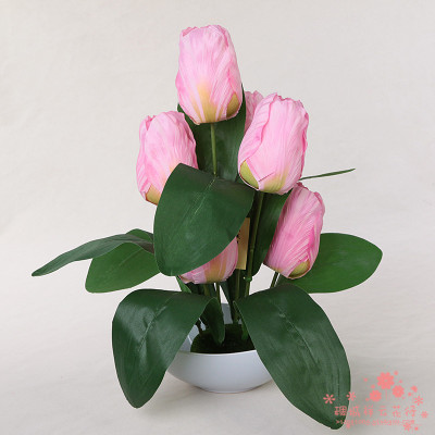 Tulip flowers potted bonsai flower decoration decoration simulation room flowers flowers