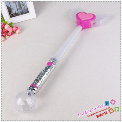 Love wings flash magic wand children luminous sword creative toys