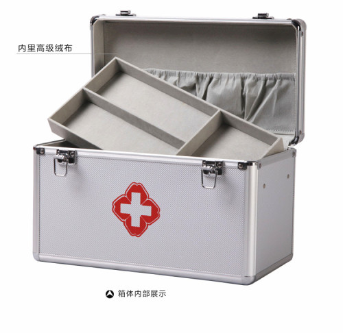 14-inch aluminum alloy medicine box outcalls case household vehicle-mounted earthquake emergency life car for export only