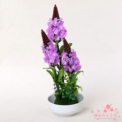 European flower flower simulation set decorative flower table living room table decoration small pot