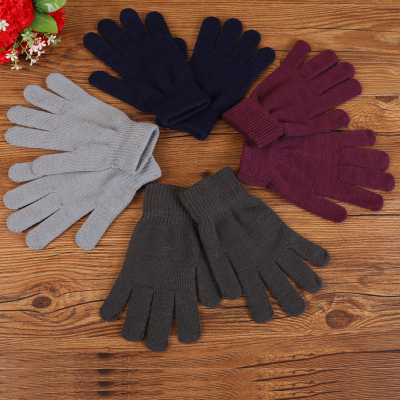Winter ladies acrylic gloves magic gloves 10 wholesale.