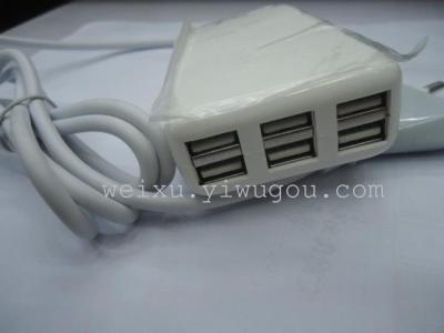 6USB insert charger