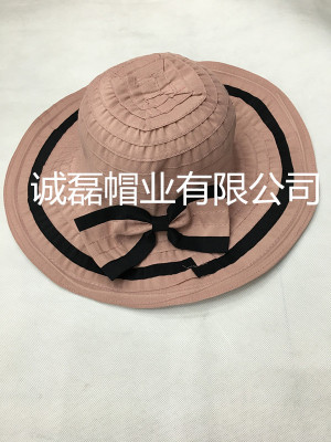 Korean version bow tie hat folding hat