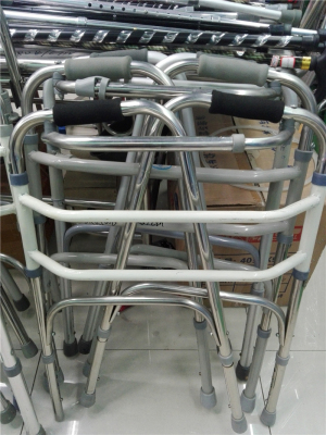 The old man Walker four angle Walker belt wheel seat folding cart booster for disabled people