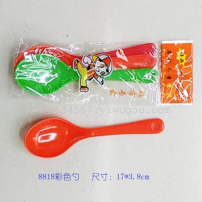 Manufacturers selling melamine spoon 8818 color porcelain spoon spoon for children