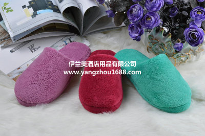 Autumn and winter TPR Home Furnishing pure cotton slippers waterproof anti-skid slippers slippers at home