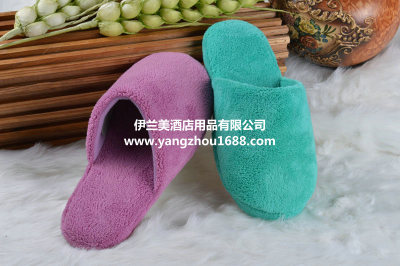 The new foreign trade solid export warm soft soled cotton slippers winter home floor ladies indoor plush cotton slippers