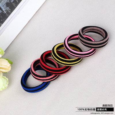 Korean seamless Tousheng rubber backing hair rope high elastic ring jewelry wholesale