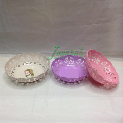 Plastic flower shaped fruit basket fruit storage basket