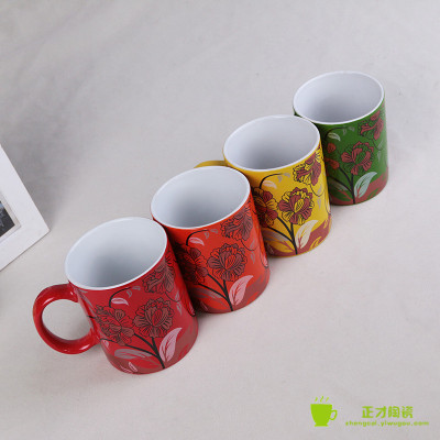 Natural color ceramic tea cup cup cup palace art RETRO Mark cup