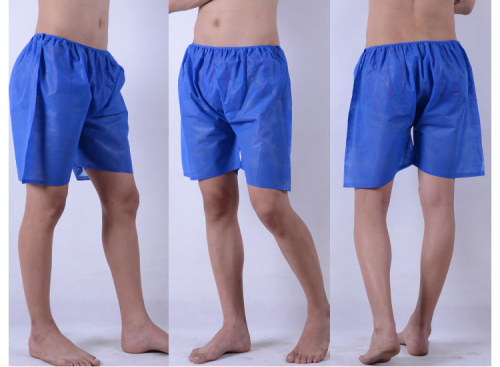 Disposable Men‘s Underwear Briefs Beauty Salon Thicken Non-Woven Fabric Boxers plus Size Sauna Shorts Paper Diaper