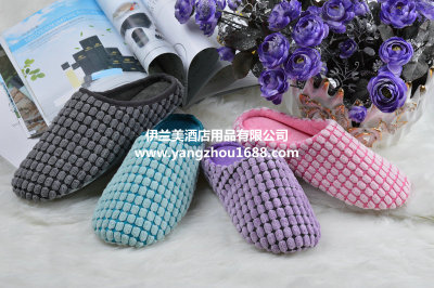 Individual foreign trade cotton slippers with half a bag of indoor home cotton slippers