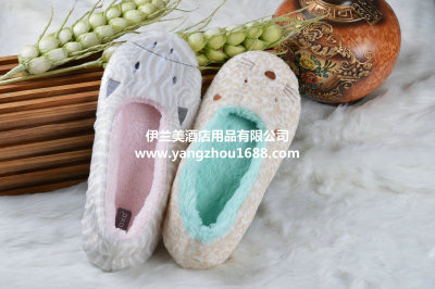 Soft bottom non slip bag with cotton slippers, shoes, shoes, shoes, shoes, lovely women, autumn and winter