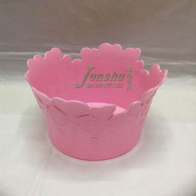 Plastic fruit basket lace fruit storage basket