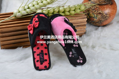 Foreign trade towel bow Home Furnishing waterproof anti-skid slippers indoor slippers antiskid shoes