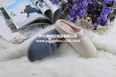 The new women's home outdoor outdoor sewing slippers with low wear and low waterproof shoes