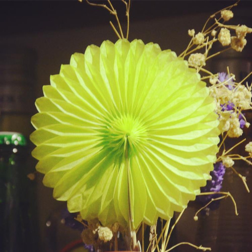 20cm new wedding party layout props honeycomb fan colored paper flower fan wedding room window decoration