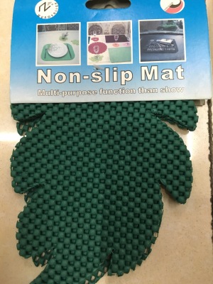 100% pvc-non-slip matt-coasters (leaf type)