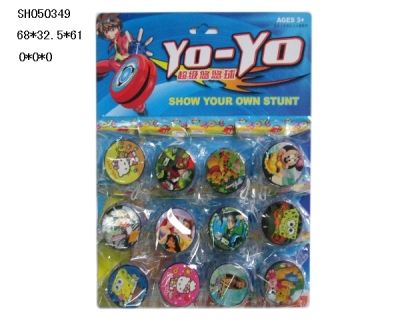 SH050349 with light yo yo (8 cartoon pattern Mix)
