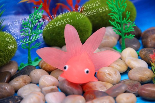 soft rubber small goldfish model soft rubber simulation small fish children‘s toy ocean small goldfish stall supply night market wholesale