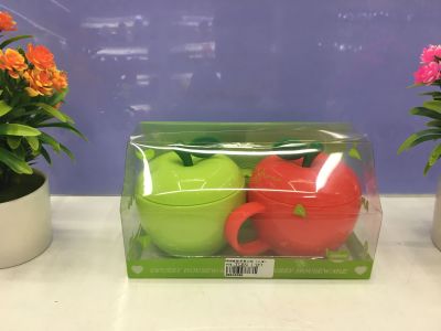 9.9 Yuan Ten Yuan Store Supply Creative Colorful Cup Plastic Cup 0208 Boxed Apple Cup