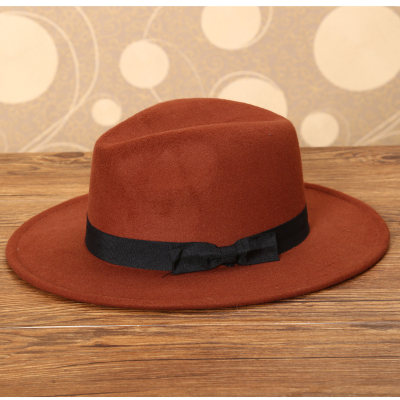 Imitation wool, men and women, all polyester single - style popular top hat.