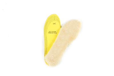 Warm insoles can be cut