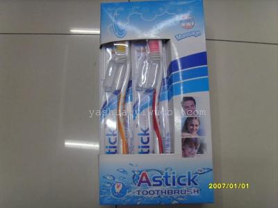 615 Foreign Trade Toothbrush a Box of 12 PCs Medium Hair Toothbrush