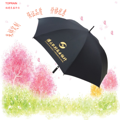 Advertising umbrella straight - handled gift umbrella with double radius, oversized