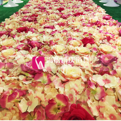 Haiyun wedding props simulation wedding flower wall studio background wedding decoration props flower arrangement wall.