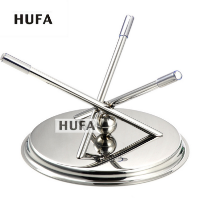Hotel Supplies Stainless Steel Three-Fork Fruit Plate Rack Plate Holder Hotel Decoration