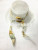 Korean wedding dress hat mesh breathable hat bow tie tide hat